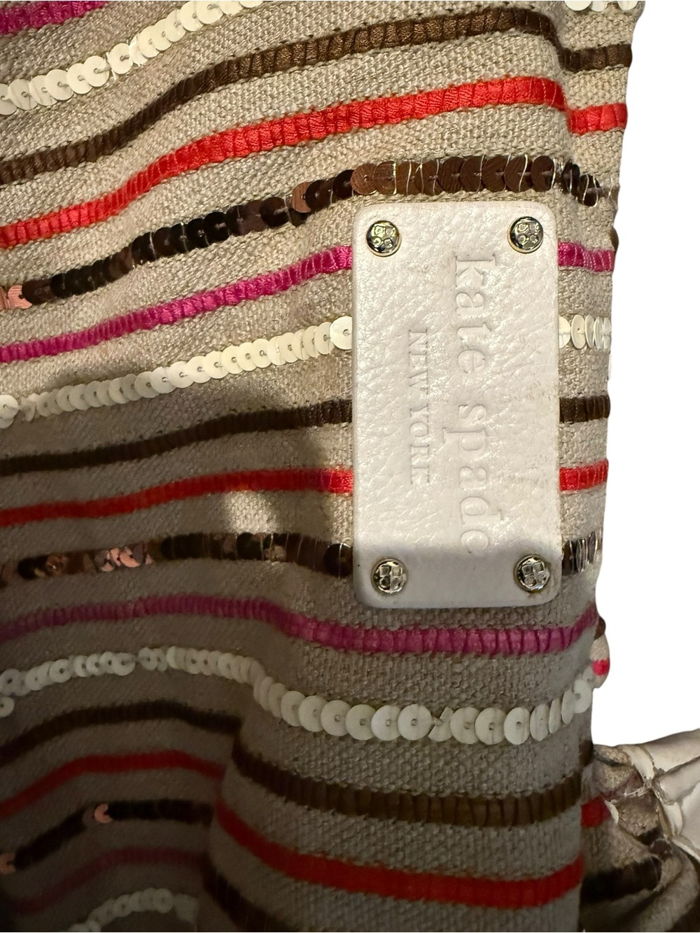 kate spade Striped Multicolor Canvas Shoulder Bag - Picture 11 of 11